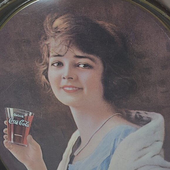 Coca Cola Other - Pretty Girl Drinking Coka-Cola Tray, Vintage made in 1970's, 12" x 15"